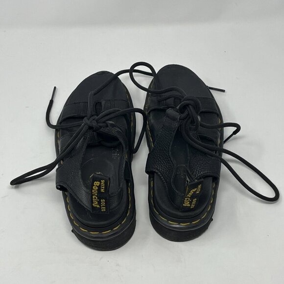 Women's Black Platform Sandals - Picture 6 of 10